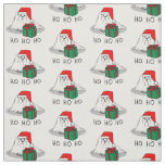 Christmas Santa Hat Maltese Dog Cute Funny Fabric