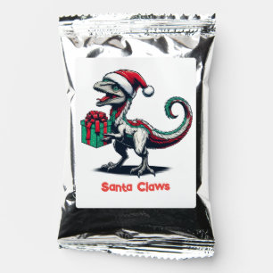 Christmas Santa hat raptor Coffee Drink Mix