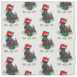 Christmas Santa Hat Scottish Terrier (black) Cute Fabric