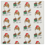 Christmas Santa Hat Shetland Sheepdog (sable) Cute Fabric