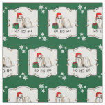 Christmas Santa Hat Shih Tzu (tan white) Dog Cute Fabric