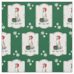 Christmas Santa Hat Whippet Dog Fawn &amp; white Cute Fabric
