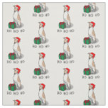Christmas Santa Hat Whippet Dog Fawn &amp; white Cute Fabric