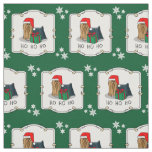 Christmas Santa Hat Yorkshire Terrier Yorkie Cute Fabric