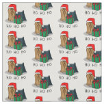 Christmas Santa Hat Yorkshire Terrier Yorkie Cute Fabric