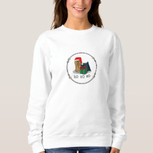 Christmas Santa Hat Yorkshire Terrier Yorkie Cute Sweatshirt
