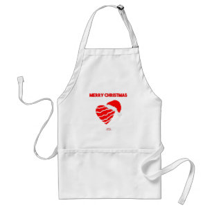 Christmas Santa Heart Apron