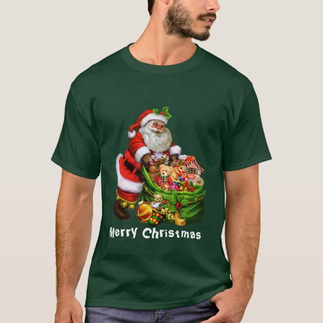 Christmas Santa Holiday mens t-shirt (Front)