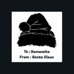 christmas santa holiday minimal rubber stamp<br><div class="desc">christmas santa holiday minimal</div>
