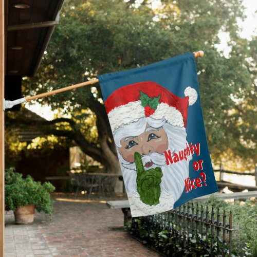 Christmas Santa Holiday Seasonal Outdoor House Flag