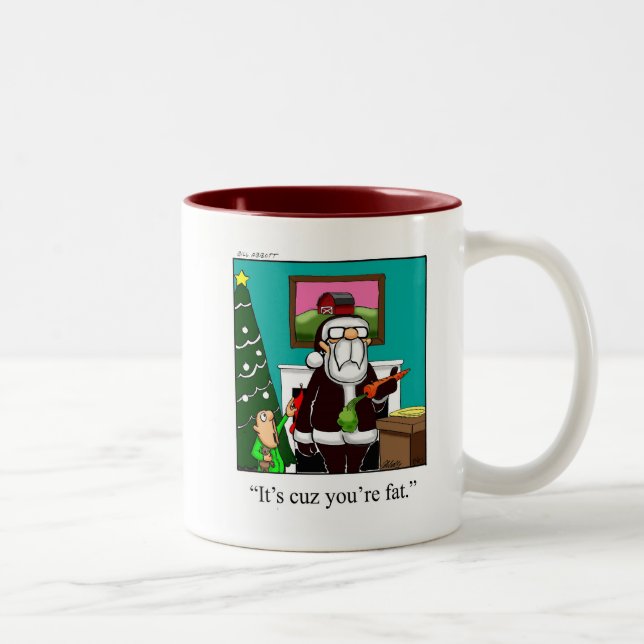 Christmas Santa Humor Coffee Mug (Right)
