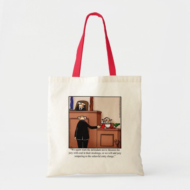 Christmas Santa Humor Tote Bag Gift (Front)