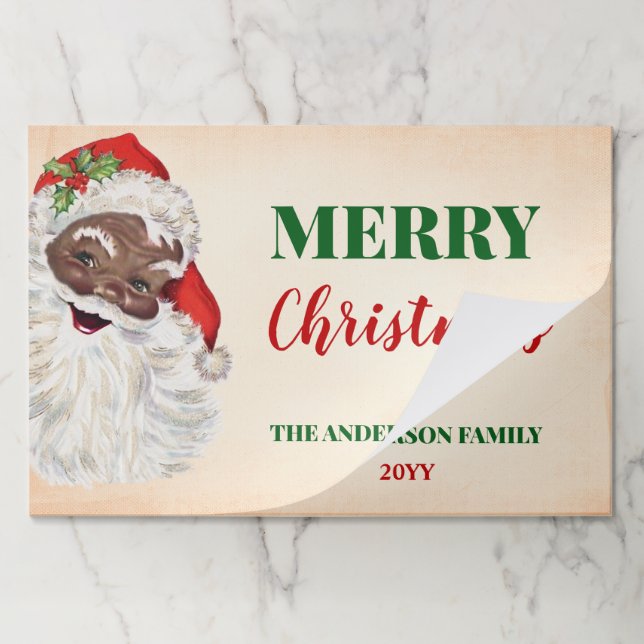 Christmas Santa is Coming to Town Paper Sheets Pad (Folded)