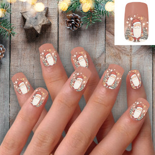 Christmas Santa is here Minx Nail Art