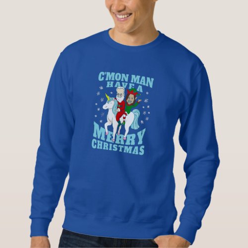 christmas santa joe biden kamala harris unicorn sweatshirt