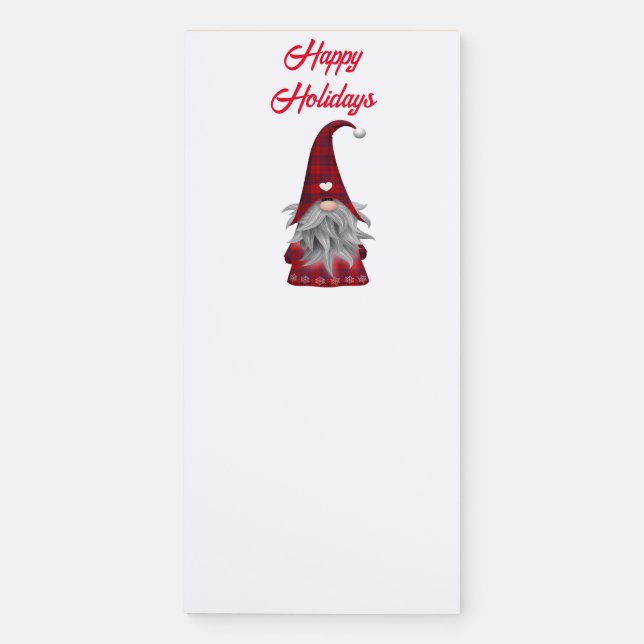 Christmas Santa         Magnetic Notepad (Front)