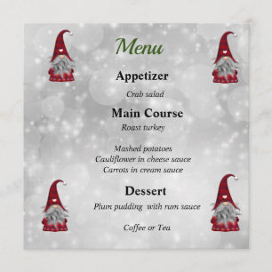 Christmas Santa Menu