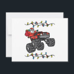 Christmas Santa Monster Truck Boys Kids Toddler Yo Holiday Card<br><div class="desc">Christmas Santa Monster Truck Boys Kids Toddler Youth</div>