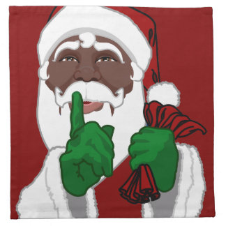 Christmas Santa Napkins African Santa Napkins