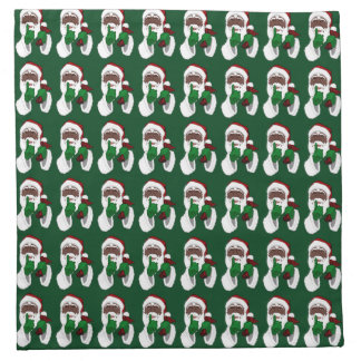 Christmas Santa Napkins African Santa Napkins