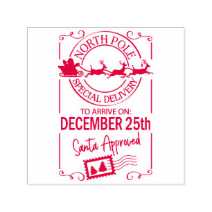 Christmas Santa North Pole Special Delivery Self-inking Stamp
