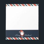 Christmas Santa Notepad<br><div class="desc">A cute Santa Claus notepad with the words Merry Christmas! If you like,  you can personalize the Merry Christmas text with your own greeting instead. Designed for you by Blackberry Boulevard.</div>