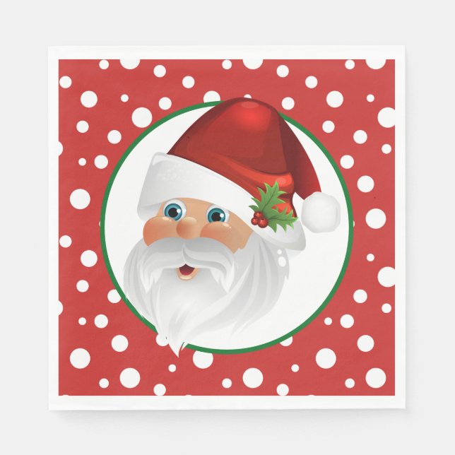 Christmas Santa Paper Napkins (Front)