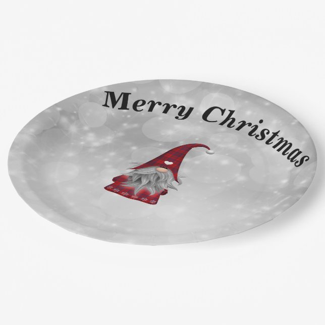 Christmas Santa Paper Plates (Angled)