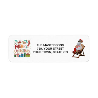 Christmas & Santa personalize Label
