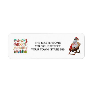 Christmas & Santa personalize Label