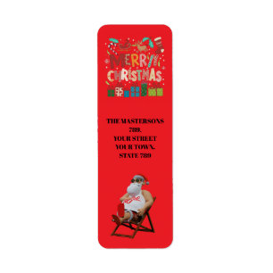Christmas & Santa personalize Label