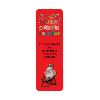 Christmas & Santa personalize Label