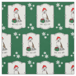 Christmas Santa Pit Bull (lt brindle white 3) Cute Fabric