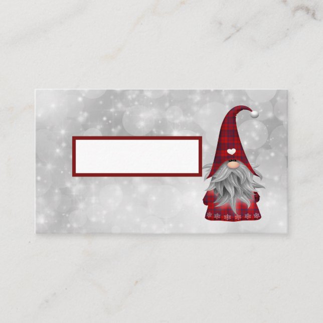 Christmas Santa Place Card (Front)