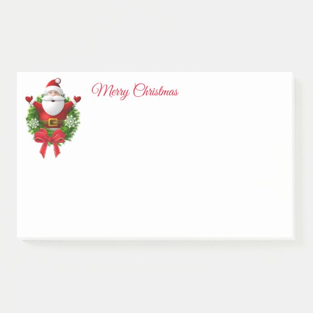 Christmas Santa Post It Notes (Front)