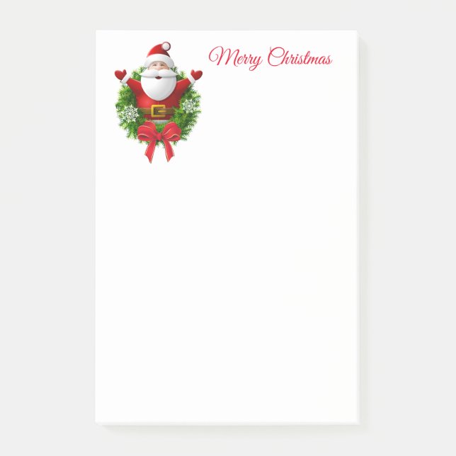 Christmas Santa Post It Notes (Front)