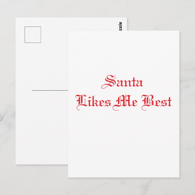 Christmas Santa Postcard (Front/Back)