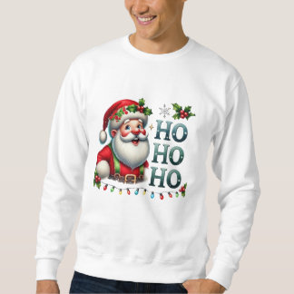 Christmas Santa Print T-Shirt Sweatshirt