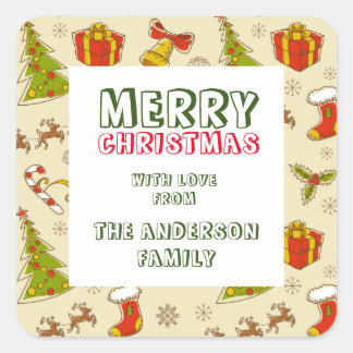 Christmas Santa & Reindeer Stickers