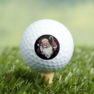 Christmas Santa Retro Gift Vintage Golf Balls