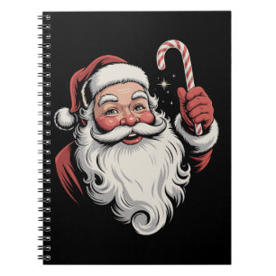 Christmas Santa Retro Gift Vintage Notebook
