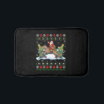 Christmas Santa riding pitbull ugly Bath Mat<br><div class="desc">Christmas Santa riding pitbull ugly</div>