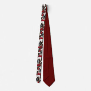 Christmas Santa Saint Bernard Neck Tie