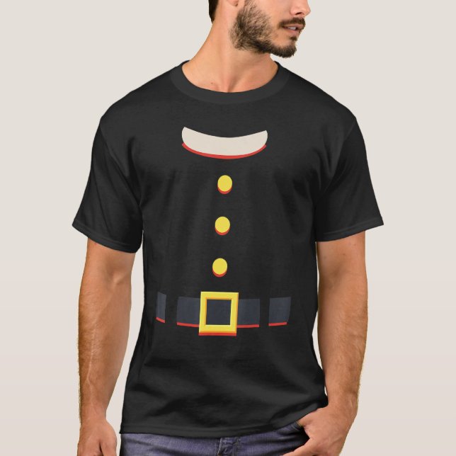 Christmas Santa Santa Claus Costume Fun Santa Suit T-Shirt (Front)