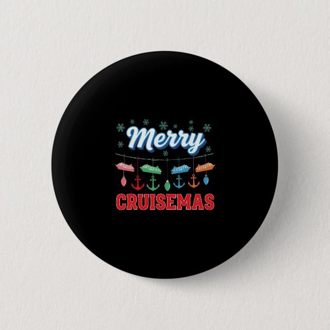 Christmas Santa Says 67 Six Seven Meme Funny Merry Button (Front)