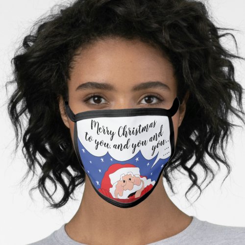 Christmas Santa Says Face Mask