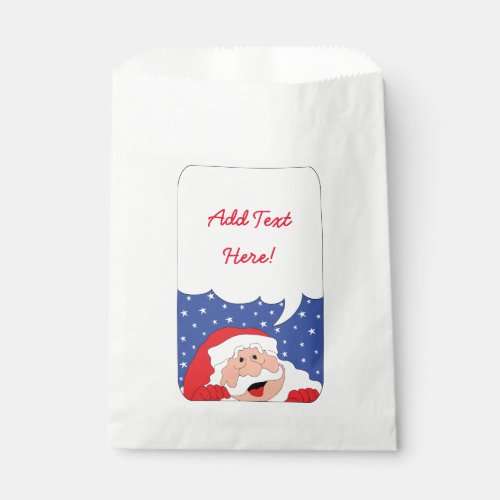 Christmas SANTA SAYS Personalize Favor Bag