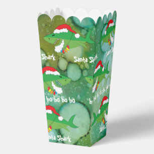 Christmas Santa Shark Favor Boxes