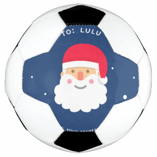 Christmas santa soccer ball