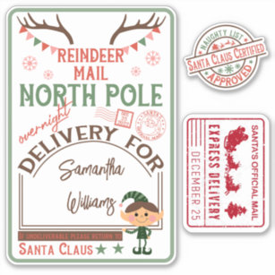 Mrs. Claus Catering Extra Large Stickers